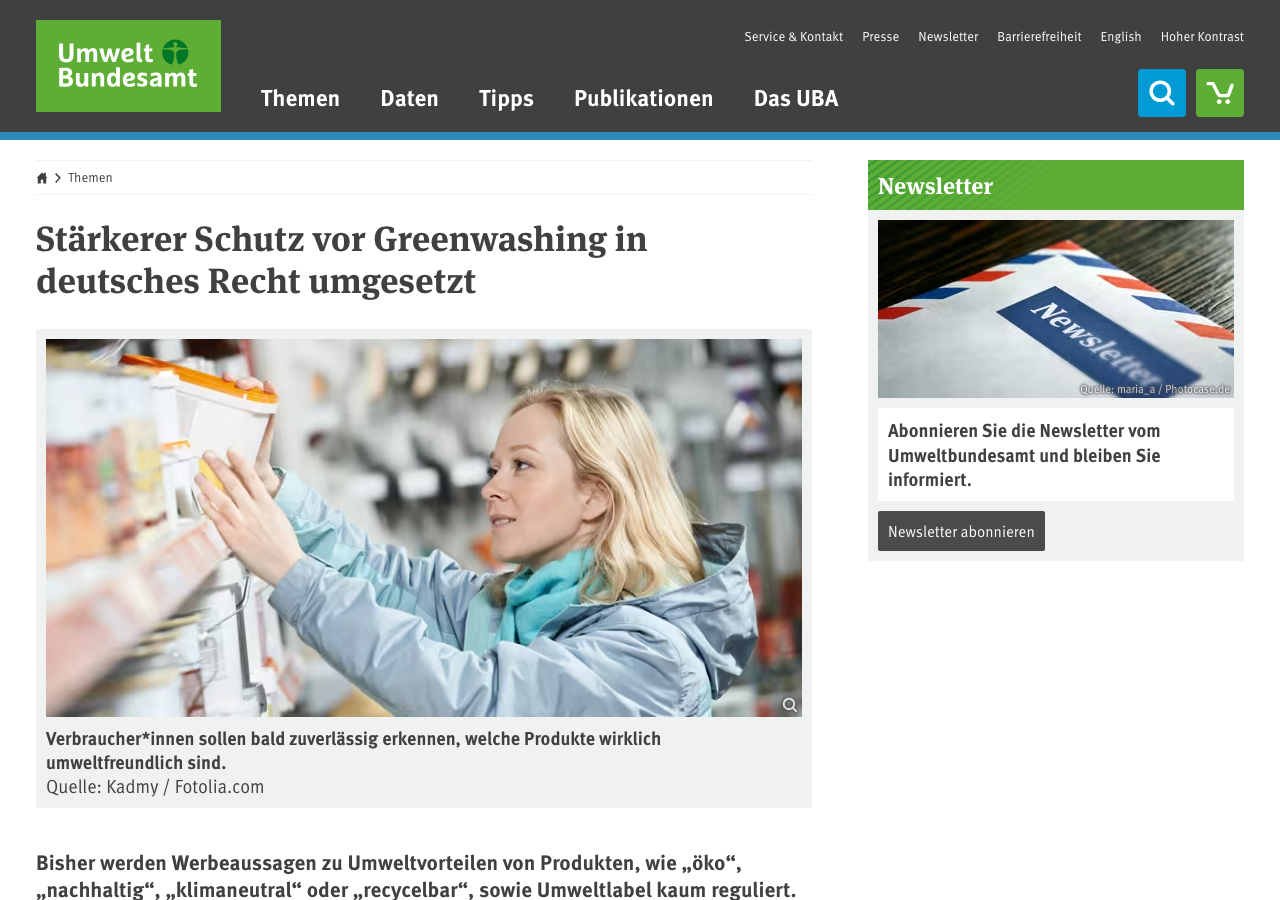 Screenshot der Umweltbundesamt-Seite zur EmpCo-Umsetzung in Deutschland